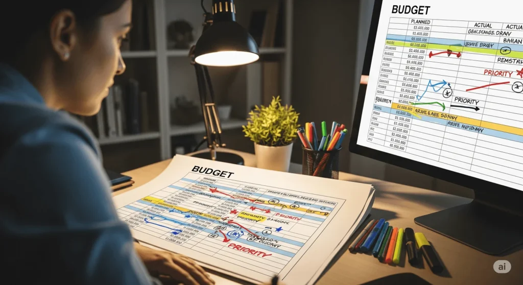 jak zaplanować miesięczne wydatki - excel