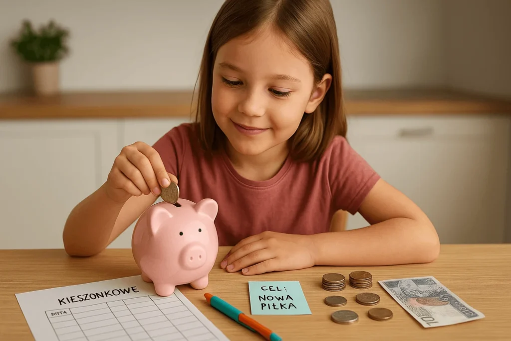 kieszonkowe dla dziecka lub nastolatka